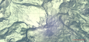Terrain map of Mount Baker rendered by Stamen Designs using OpenStreetMap data.